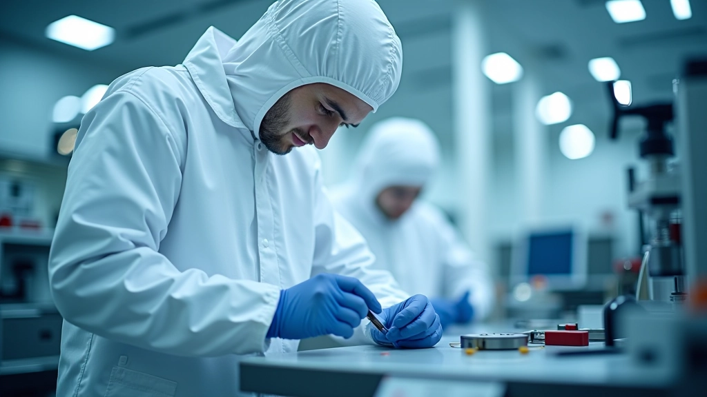 Türk uydu bileşen fabrikası üretim hattında hassas imalat ve montaj çalışmaları